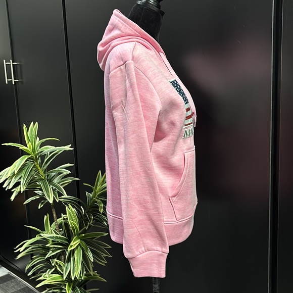 Mossy Oak Pullover hoodie,American flag patch, embroidered on logo,pouch pocket - Picture 3 of 10